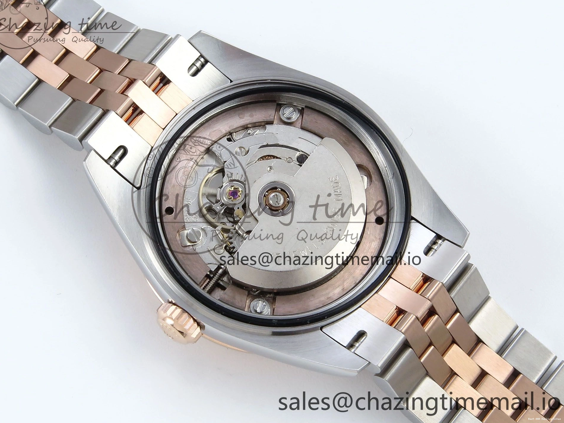 Good Copy Rolex Watches Diamonds QuickDry Best White on 1:1 SS 31 Bracelet MOP 904L Jubilee DateJust ETA Steel ARF 278271 Dial RG 517 Edition 0122